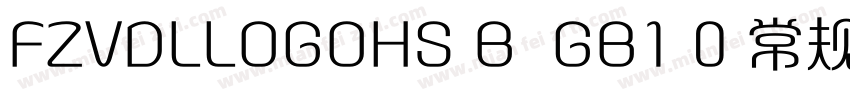 FZVDLLOGOHS B  GB1 0 常规字体转换